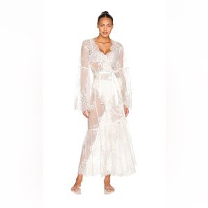 GEORGINA LONG LACE ROBE by homebodii
Perfect for Brides, boudoir, honeymoon